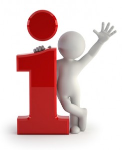 3d small people - big info icon
